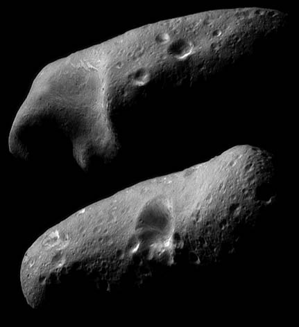 Hémisphères est et ouest de l’astéroïde (433) Eros